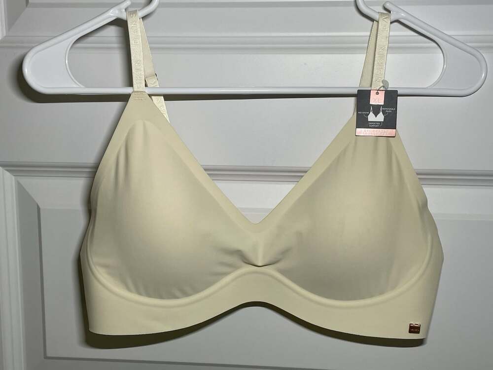 New Danskin Gel Bonded Lounge Bra Removable Pads No-Show Beige XL(36D-40B) NWT - Picture 14 of 16
